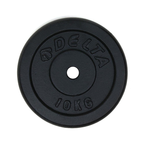 Delta 10 Kg x 2 Adet Siyah Döküm Plaka Çiftli Ağırlık Flanş