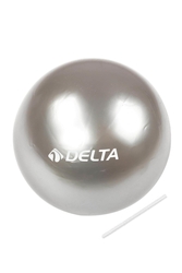 Delta 20 cm Gümüş Dura-Strong Mini Pilates Topu Denge Egzersiz Topu - Thumbnail