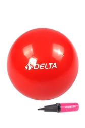 Delta 20 cm Kırmızı Pilates Denge Egzersiz Topu + Pilates Topu Pompası - Thumbnail