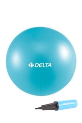 Delta 25 cm Mavi Pilates Denge Egzersiz Topu + Pilates Topu Pompası - Thumbnail