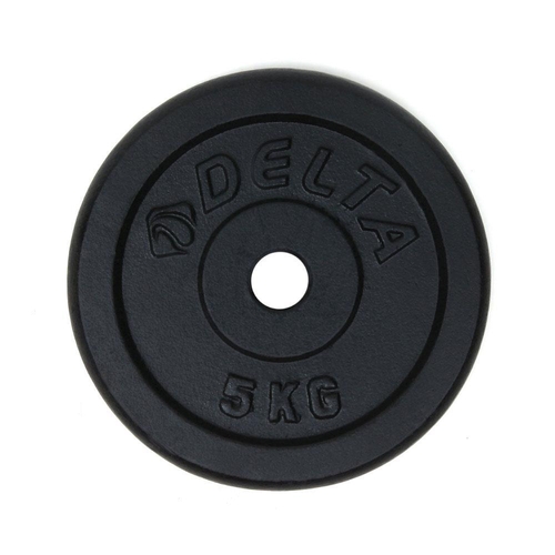 Delta 5 Kg x 2 Adet Siyah Döküm Plaka Çiftli Ağırlık Flanş