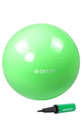Delta 55 cm Yeşil Deluxe Pilates Topu Ve Çift Yönlü Pompa Seti - Thumbnail