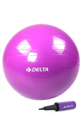 Delta 65 cm Mor Deluxe Pilates Topu Ve Çift Yönlü Pompa Seti - Thumbnail