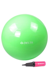 Delta 65 cm Yeşil Deluxe Pilates Topu Ve Çift Yönlü Pompa Seti - Thumbnail