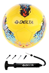 Delta Best Lazer Yapıştırma 4 Numara Futbol Topu + Top Pompası - Thumbnail