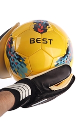 Delta Best Lazer Yapıştırma 4 Numara Sarı Deluxe Futbol Topu - Thumbnail