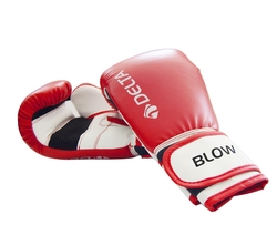 Delta Blow Dura-Strong Kırmızı-Beyaz Boks Eldiveni - Thumbnail