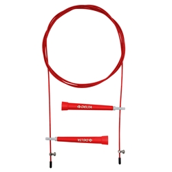 Delta Crossfit Speed Jump Rope Çelik Telli Hızlı Kırmızı Atlama İpi - Thumbnail