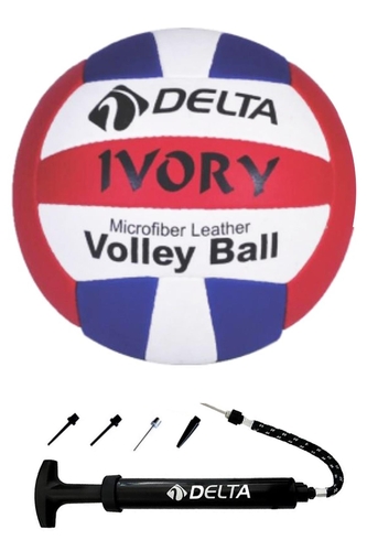 Delta Ivory El Dikişli 5 Numara Voleybol Topu + Top Pompası