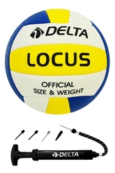 Delta Locus Dikişli 5 Numara Voleybol Topu + Top Pompası - Thumbnail