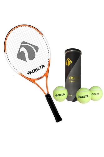 Delta Max Joys 23 İnç Çocuk Tenis Raketi + Çantası + Vakumlu Tüpte 3 Adet Tenis Maç Topu Seti