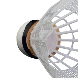 Delta Orta Hız Sevenler İçin Pratik Kutusunda 6 Adet Mantar Kafa Deluxe Badminton Topu - Thumbnail