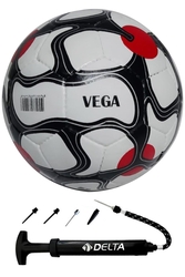 Delta Vega El Dikişli 4 Numara Dura-Strong Futbol Topu + Çok Fonksiyonlu Top Pompası İkili Set - Thumbnail