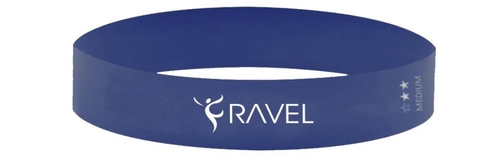 Ravel Latex Orta Sert Aerobik Pilates Direnç Egzersiz Bandı Squat Çalışma Lastiği (Uç Kısmı Kapalı)